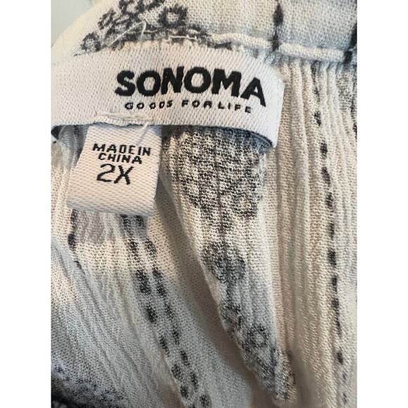 SONOMA 3/4 sleeve blouse WOMENS PLUS SIZE XXL - Picture 7 of 8